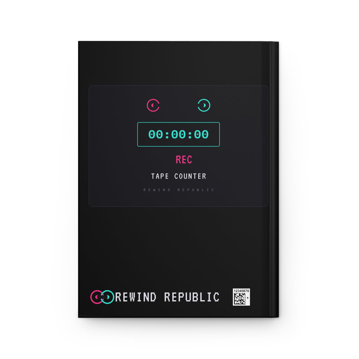 Retro Cassette Hardcover Journal — '80s Jam' Lined Notebook