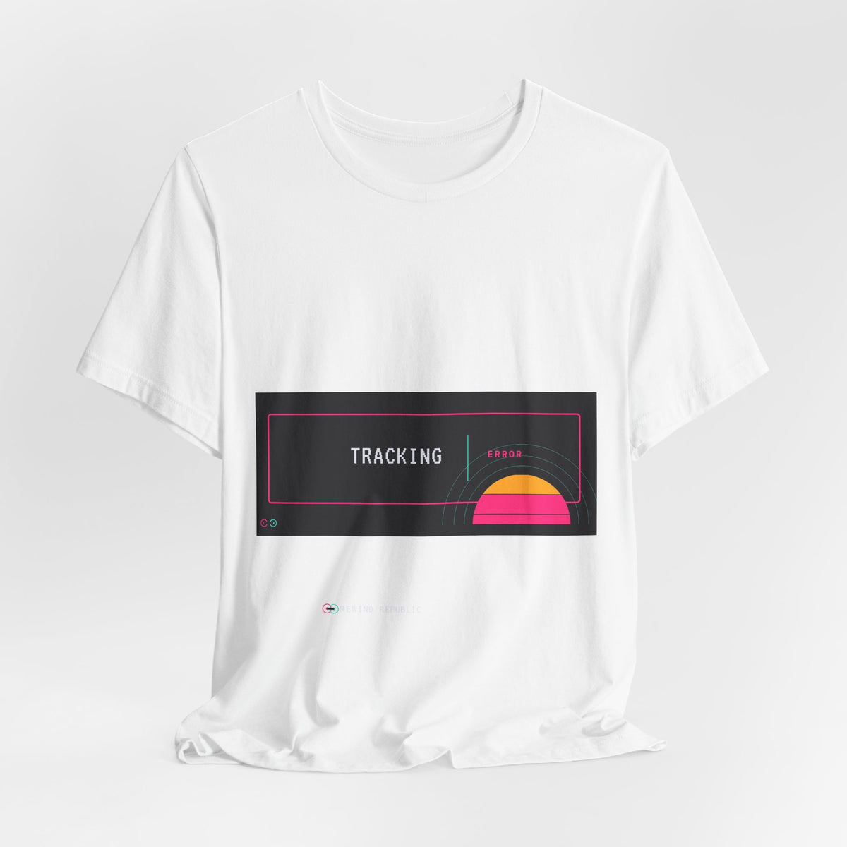 Tracking Sunset Tee — Retro Vaporwave Graphic T-Shirt