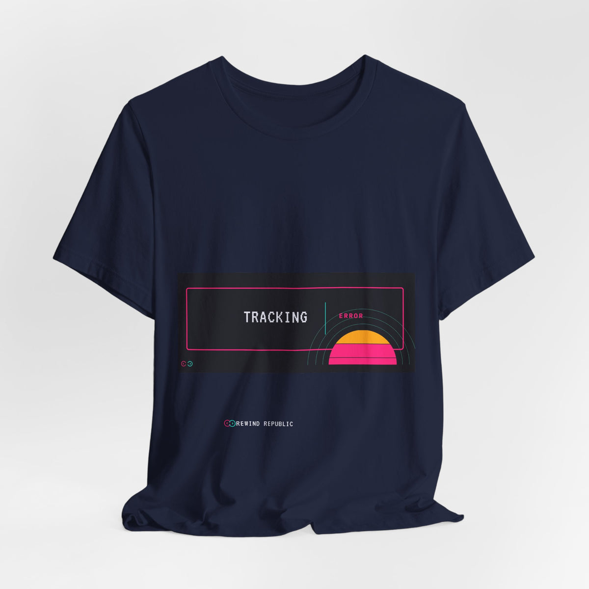 Tracking Sunset Tee — Retro Vaporwave Graphic T-Shirt