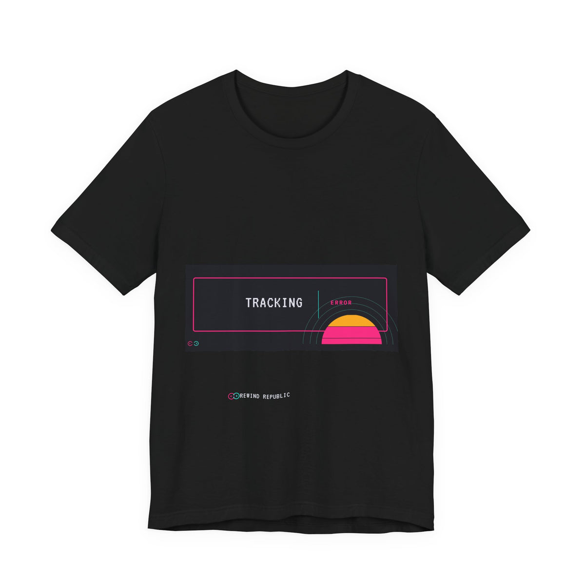 Tracking Sunset Tee — Retro Vaporwave Graphic T-Shirt