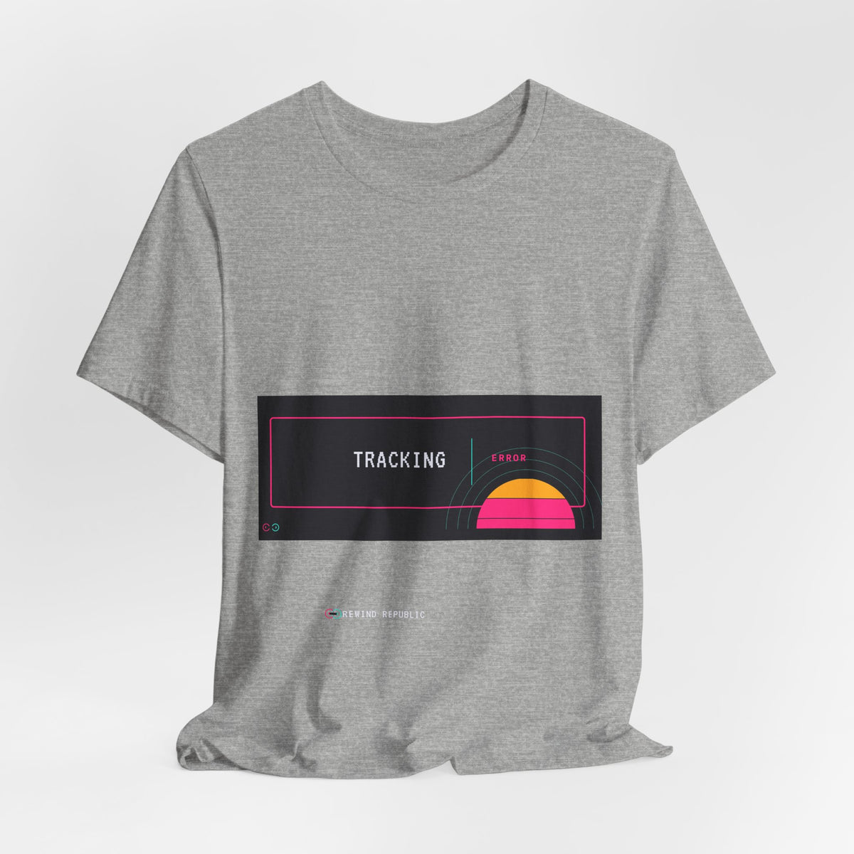 Tracking Sunset Tee — Retro Vaporwave Graphic T-Shirt