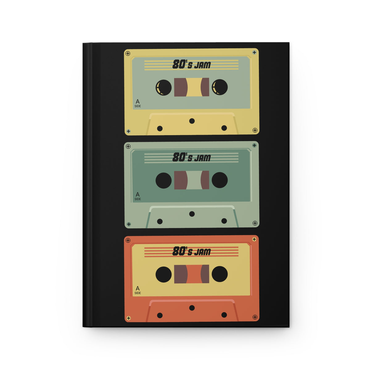 Retro Cassette Hardcover Journal — '80s Jam' Lined Notebook