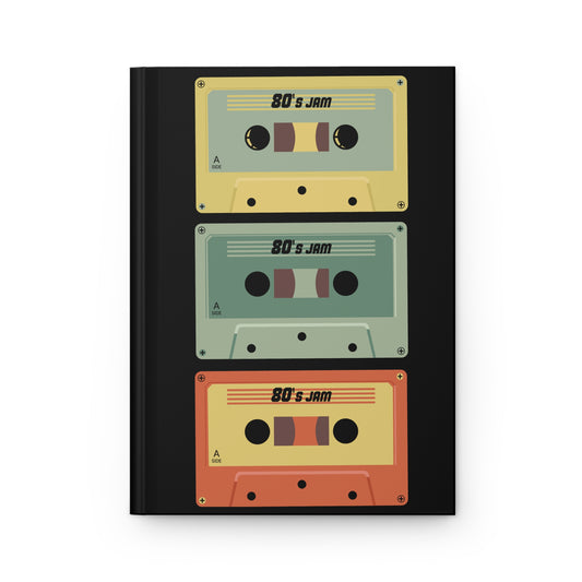 Retro Cassette Hardcover Journal — '80s Jam' Lined Notebook