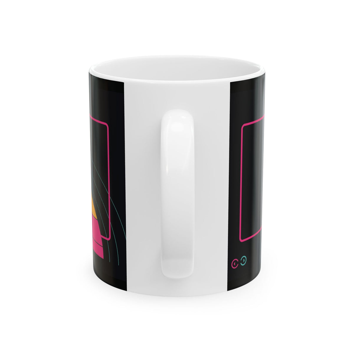 Retro Cyberpunk Tracking Mug – Neon Matrix 11oz/15oz Ceramic