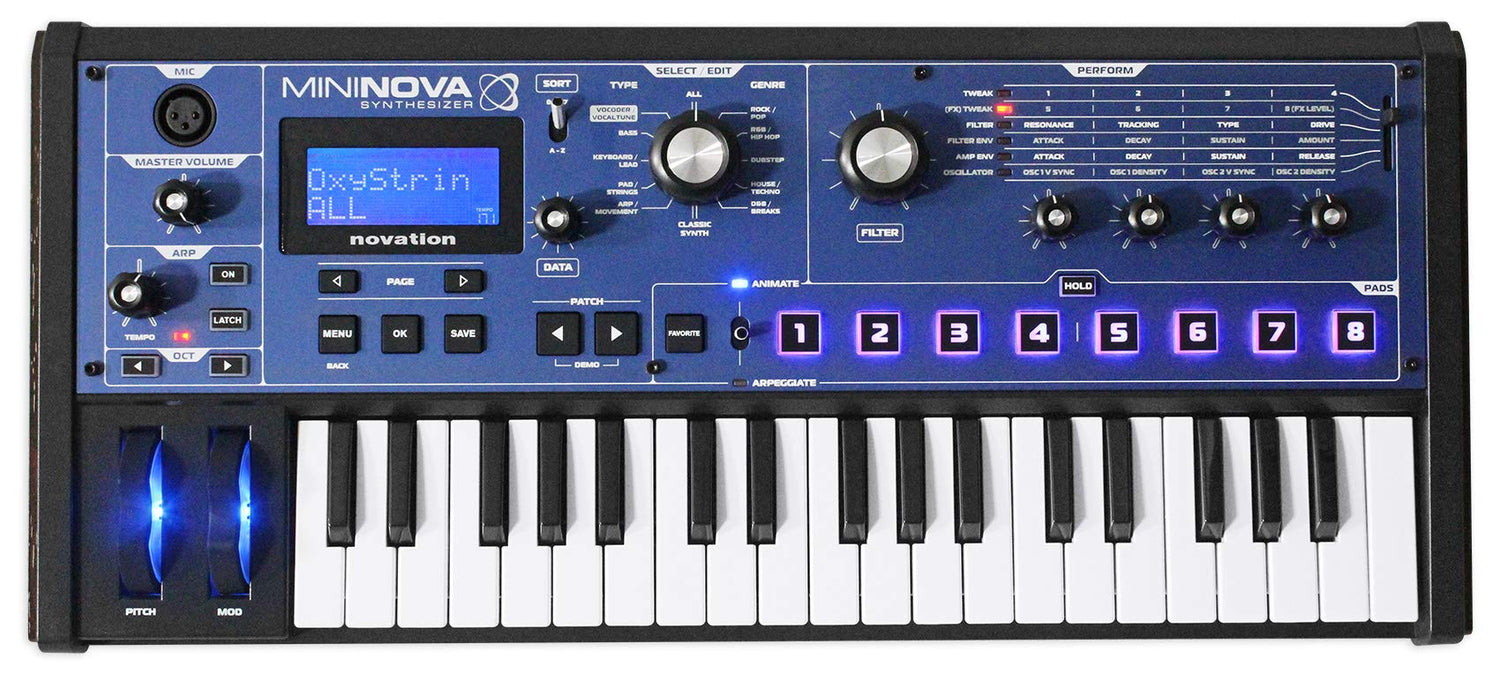 MiniNova Analogue Modelling 37-Key Synth with Vocoder