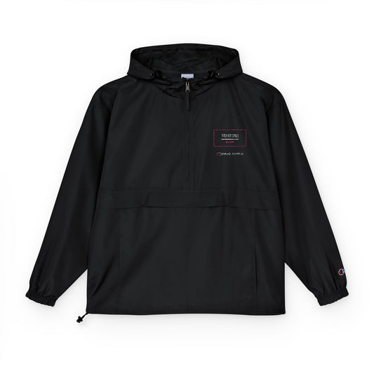 Packable Anorak Jacket - "Love" Heart Patch Windbreaker