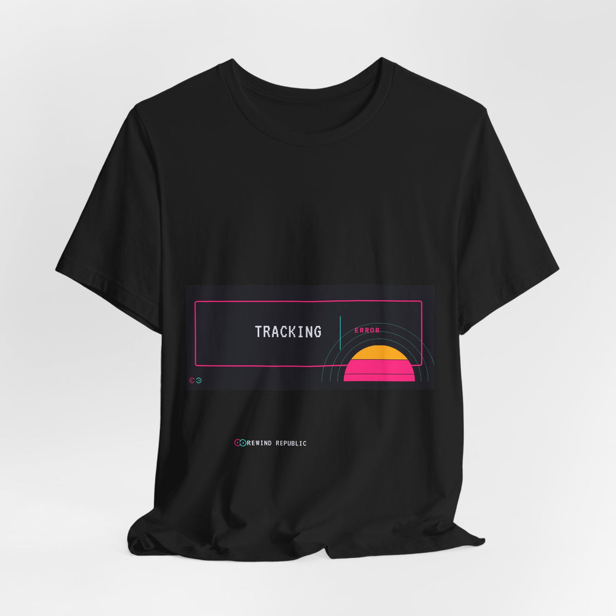 Tracking Sunset Tee — Retro Vaporwave Graphic T-Shirt
