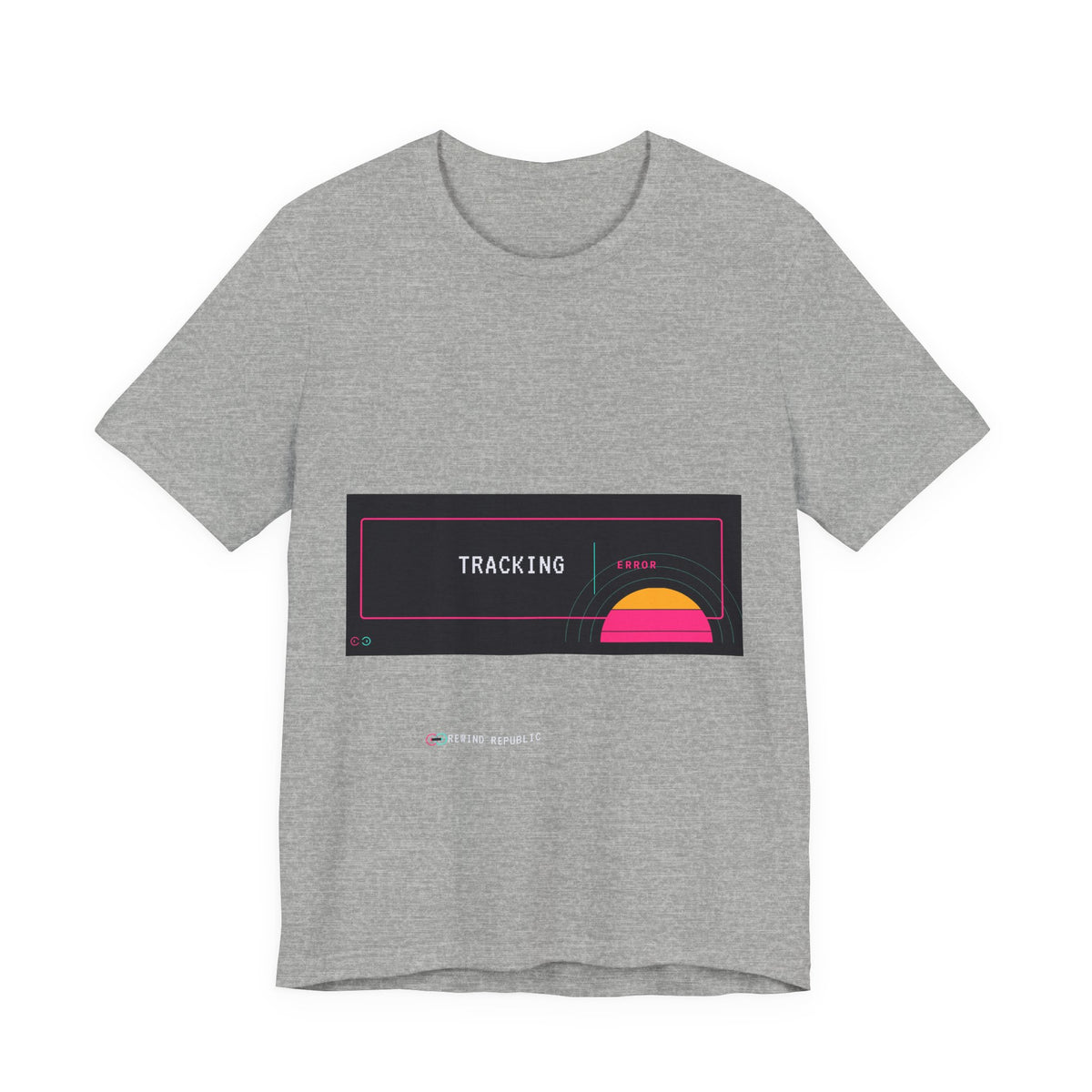 Tracking Sunset Tee — Retro Vaporwave Graphic T-Shirt